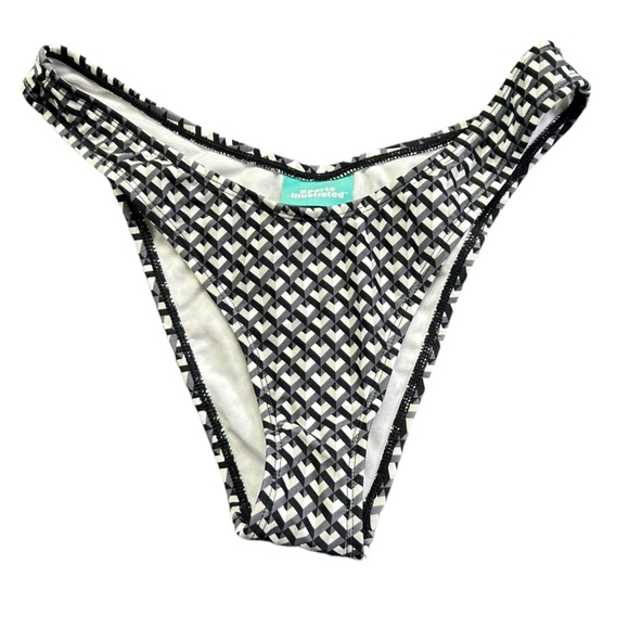SPORTS ILLUSTRATED SWIM womens high cut cheeky swim bikini bottoms size S NWT - Picture 2 of 5